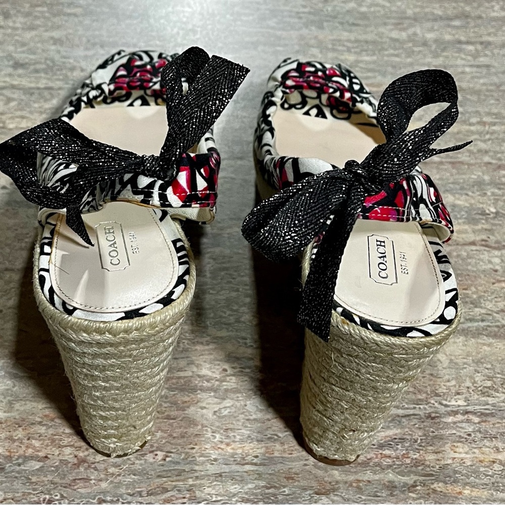 Coach Maritza open toe wedge sandals - Picture 2 of 16